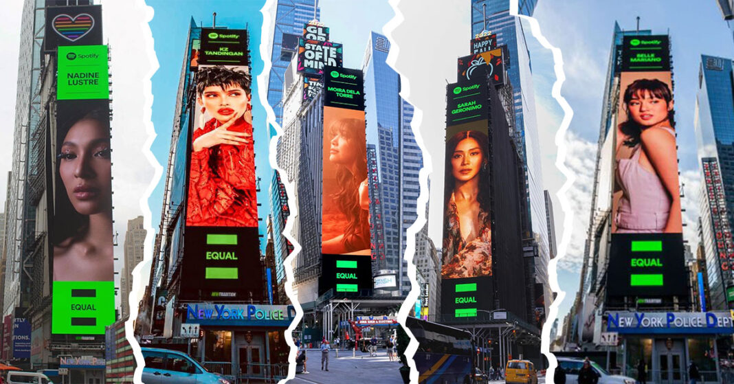 15 Filipino Artists Who Were Featured on Spotify’s Billboard in Times Square, NYC