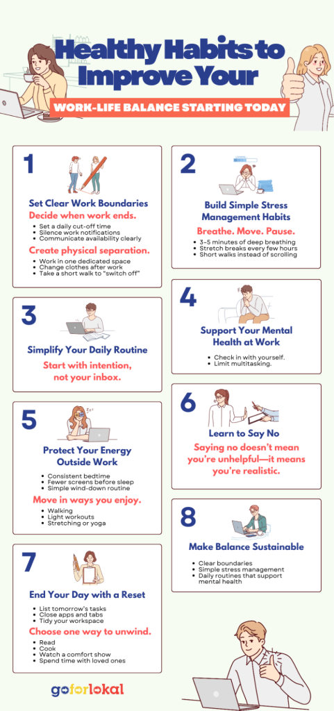 Healthy Habits to Improve Your Work-Life Balance Starting Today